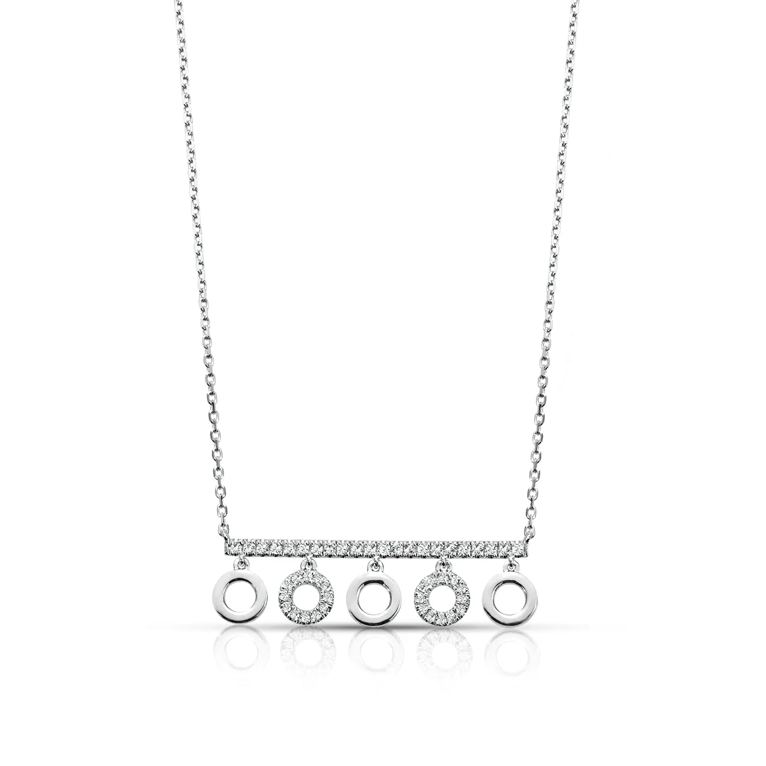 0.25 ctw Diamond Fashion Bar Necklace Pendant