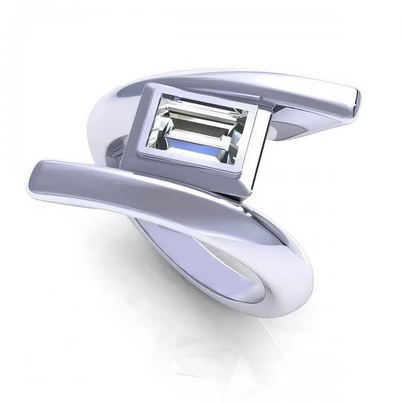 0.35-1.50 CT Emerald Cut Diamonds - Solitaire Ring