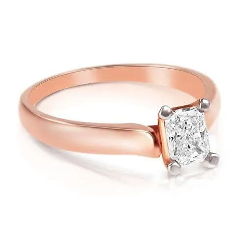 0.35-1.50 CT Radiant Cut Diamonds - Solitaire Ring