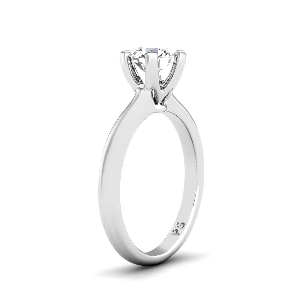 0.35-1.50 CT Round Cut Diamonds - Solitaire Ring