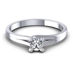 0.35-1.50 CT Round Cut Diamonds - Solitaire Ring