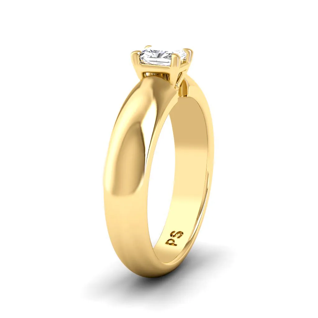 0.50-3.00 CT Radiant Cut Lab Grown Diamonds - Solitaire Ring