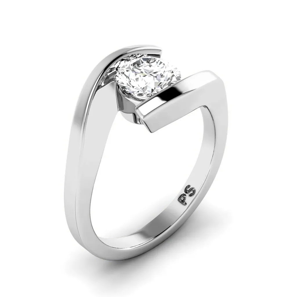 0.50-3.00 CT Round Cut Lab Grown Diamonds - Solitaire Ring