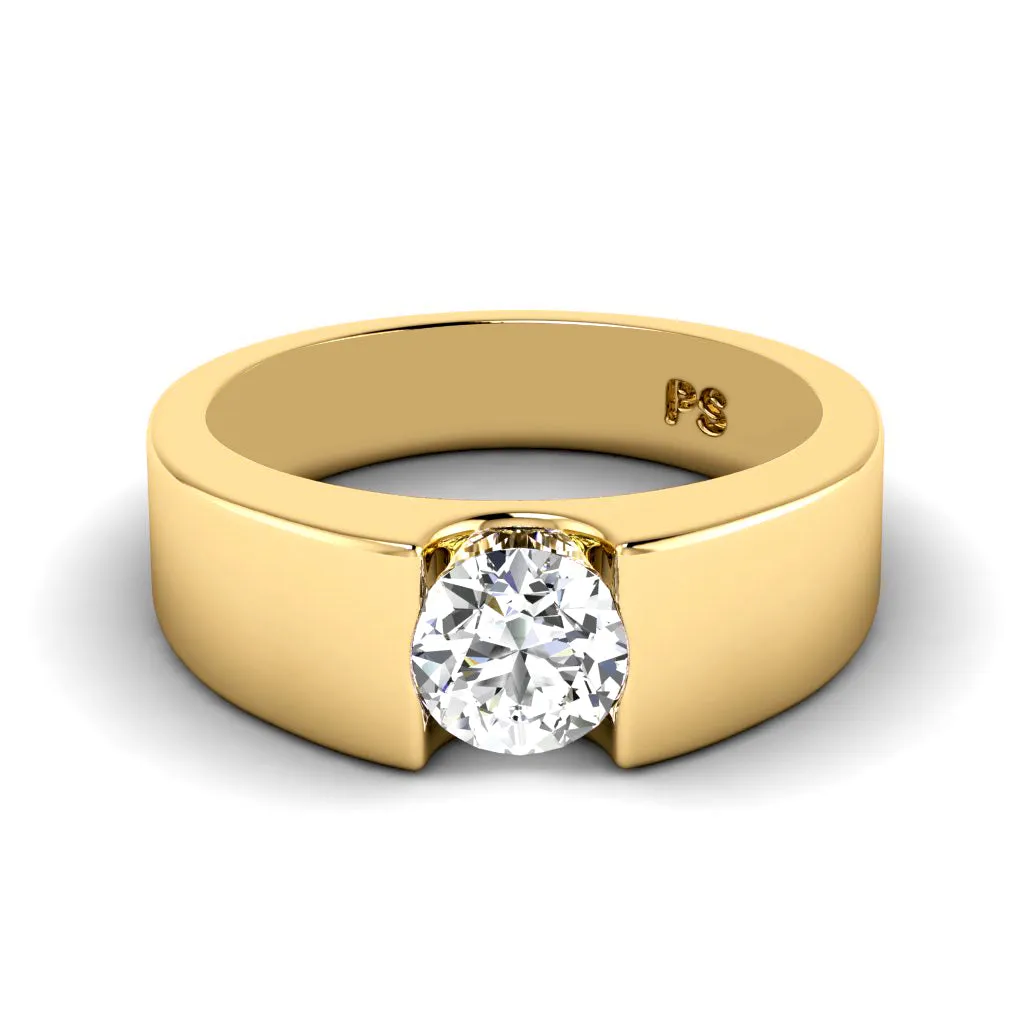 0.50-3.00 CT Round Cut Lab Grown Diamonds - Solitaire Ring