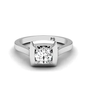 0.50-3.00 CT Round Cut Lab Grown Diamonds - Solitaire Ring