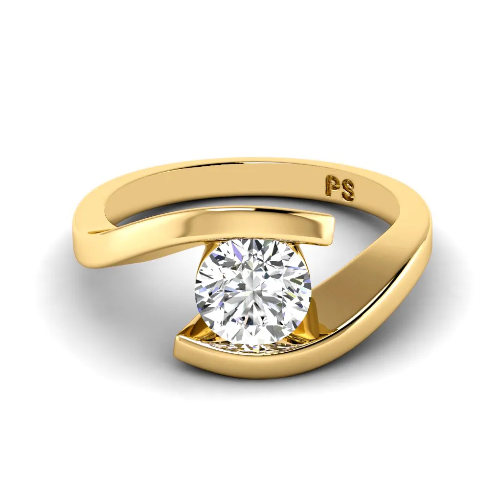 0.50-3.00 CT Round Cut Lab Grown Diamonds - Solitaire Ring