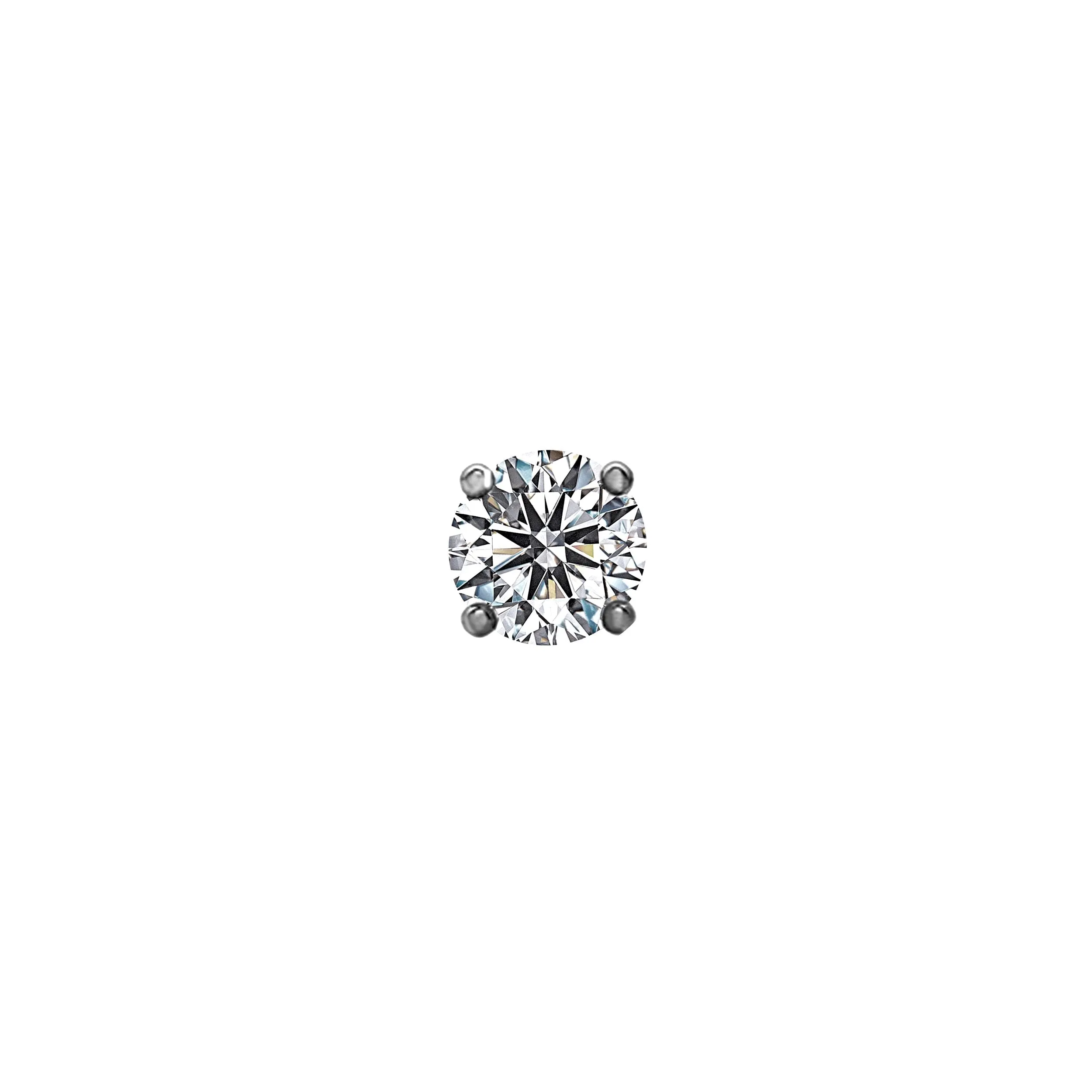 0.50tcw Round Diamonds in 14K White Gold Solitaire Stud Earrings