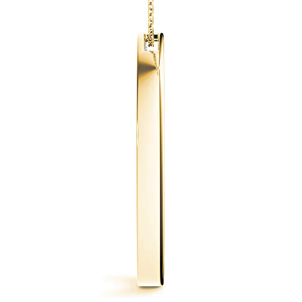 0.80 ctw Diamond Circle Channel Set Necklace Pendant