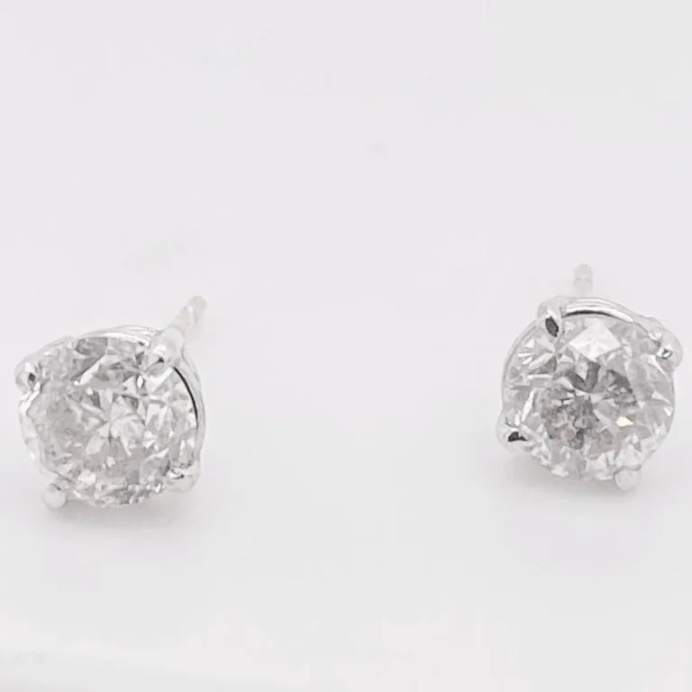 1 Carat Diamond Stud Earrings