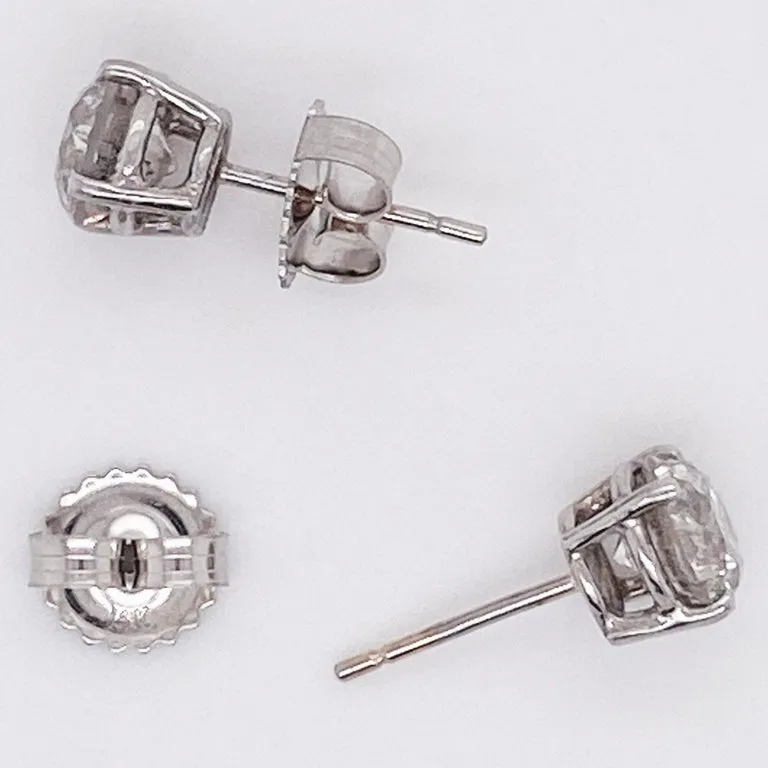 1 Carat Diamond Stud Earrings