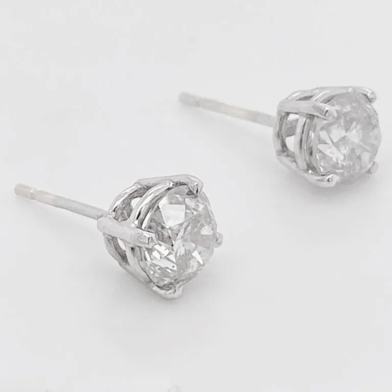 1 Carat Diamond Stud Earrings