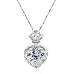10 Ct Diamond Clavicle Crown Necklace