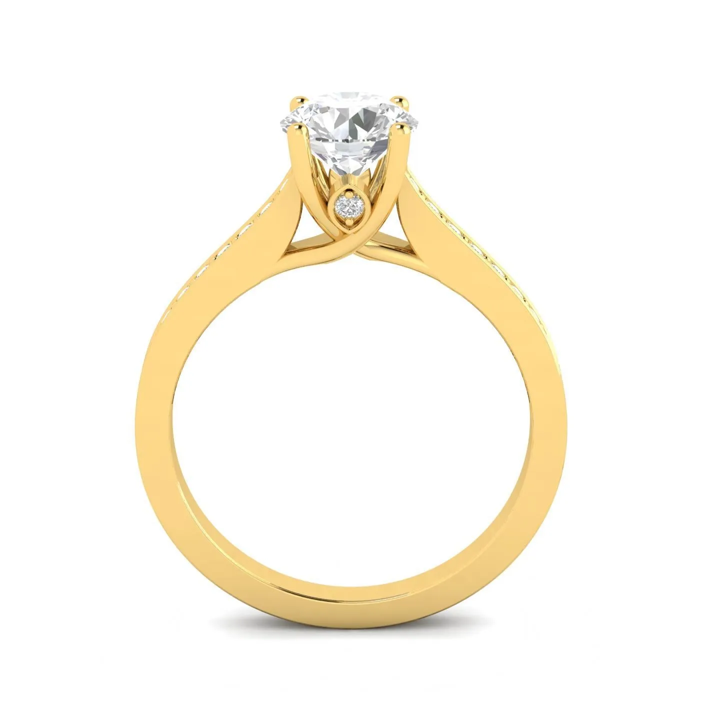 1/2ctw Diamond Engagement Ring in 10k Yellow Gold (J-K, I2-I3)