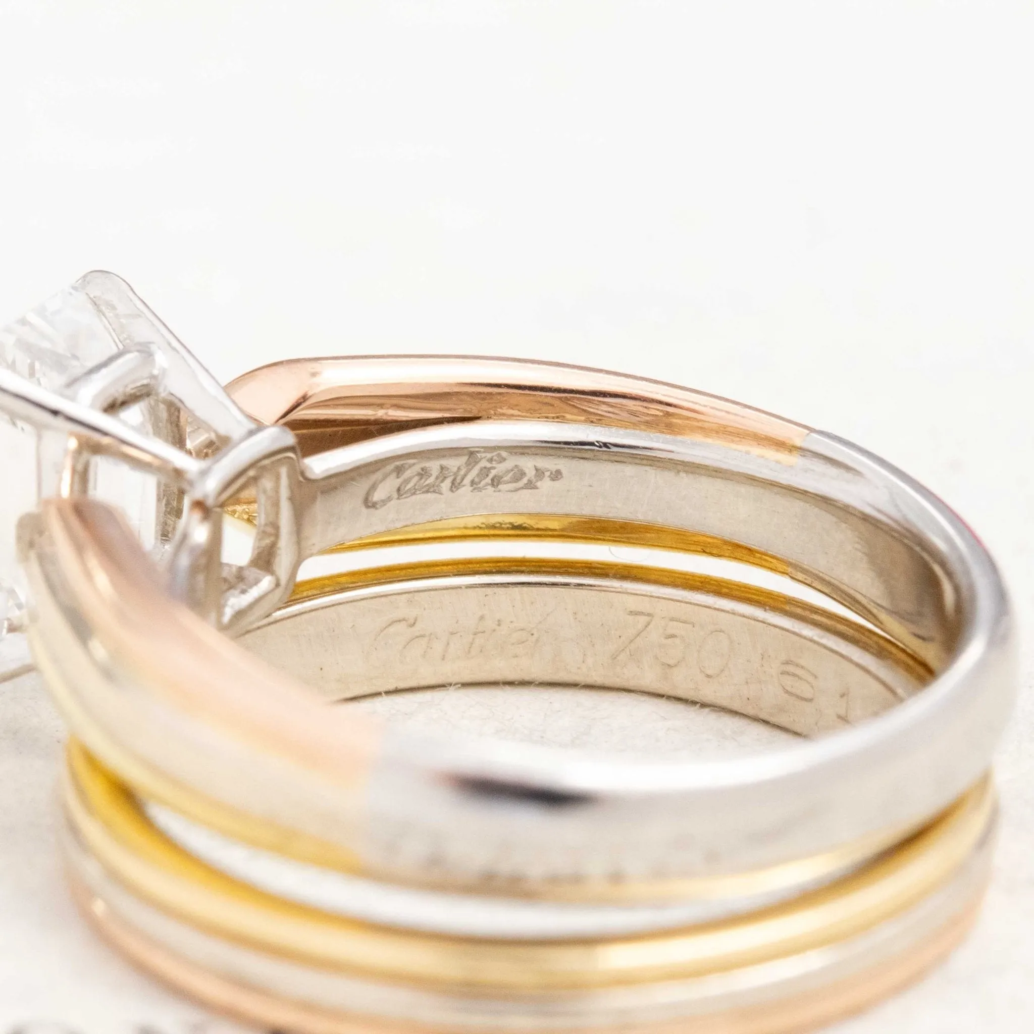 1.45ct Emerald Cut Diamond Wedding Set by Cartier