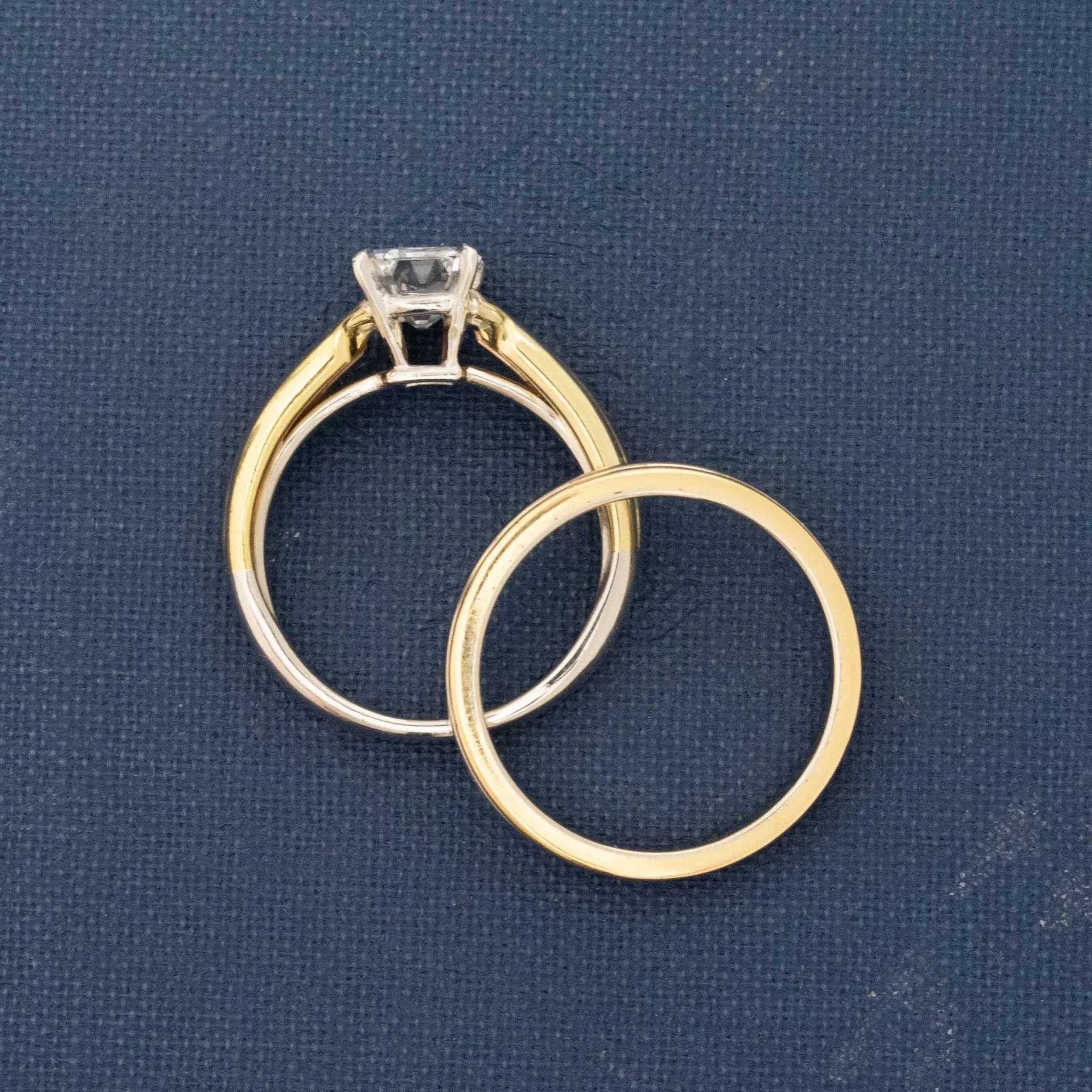 1.45ct Emerald Cut Diamond Wedding Set by Cartier