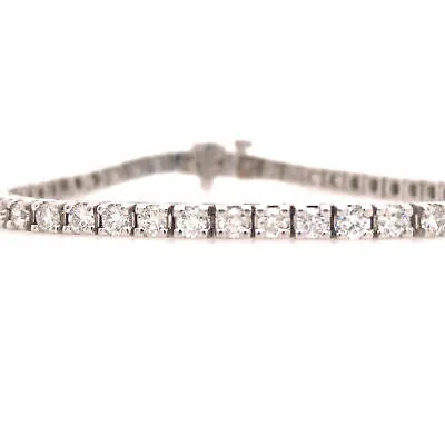 14K Diamond Tennis Bracelet White Gold