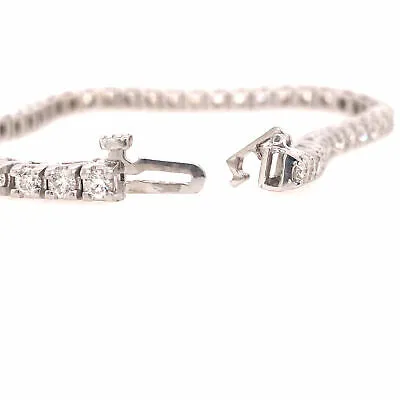 14K Diamond Tennis Bracelet White Gold