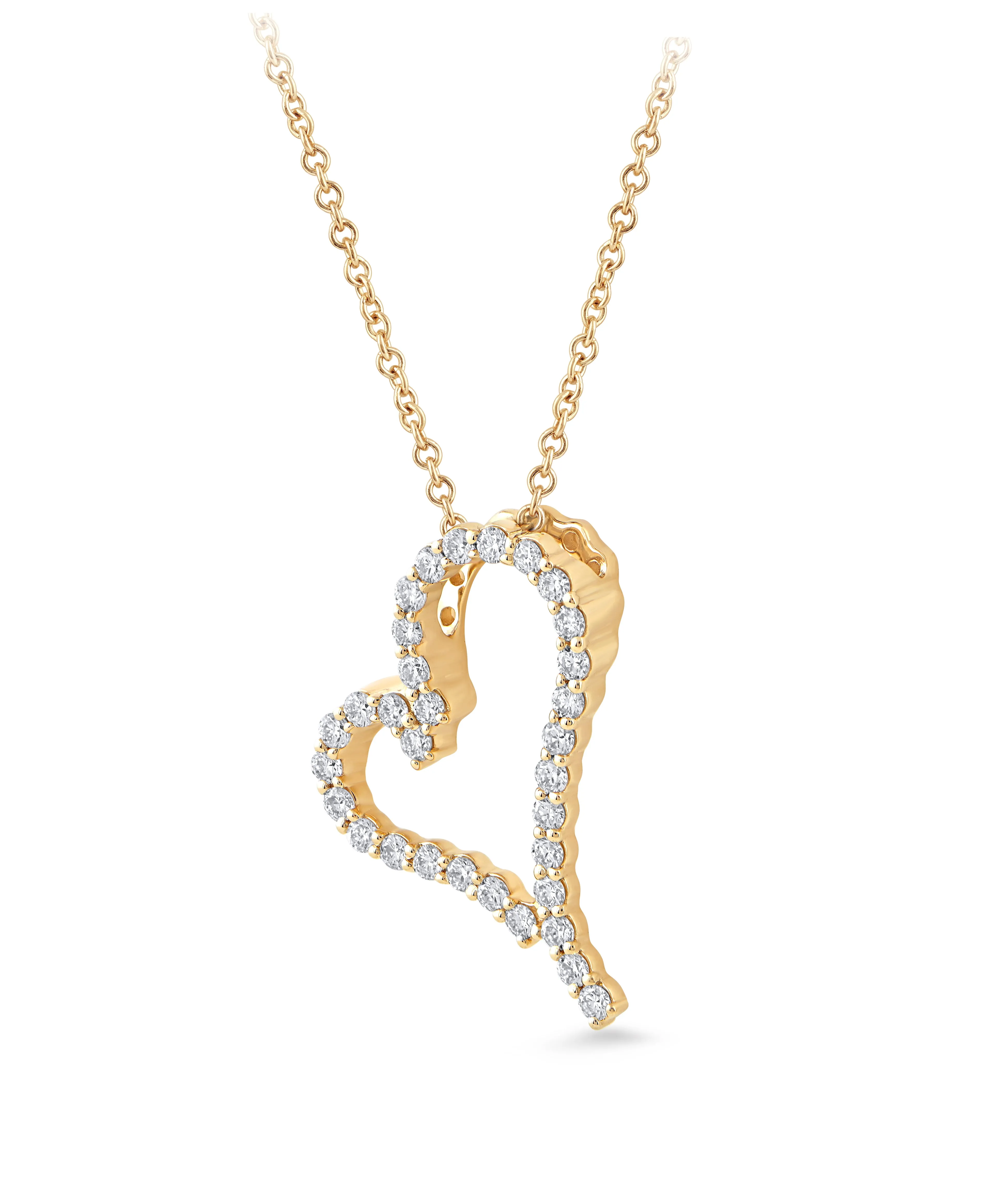 14K Gold & .40 TCW Lab Grown Diamond Heart Pendant