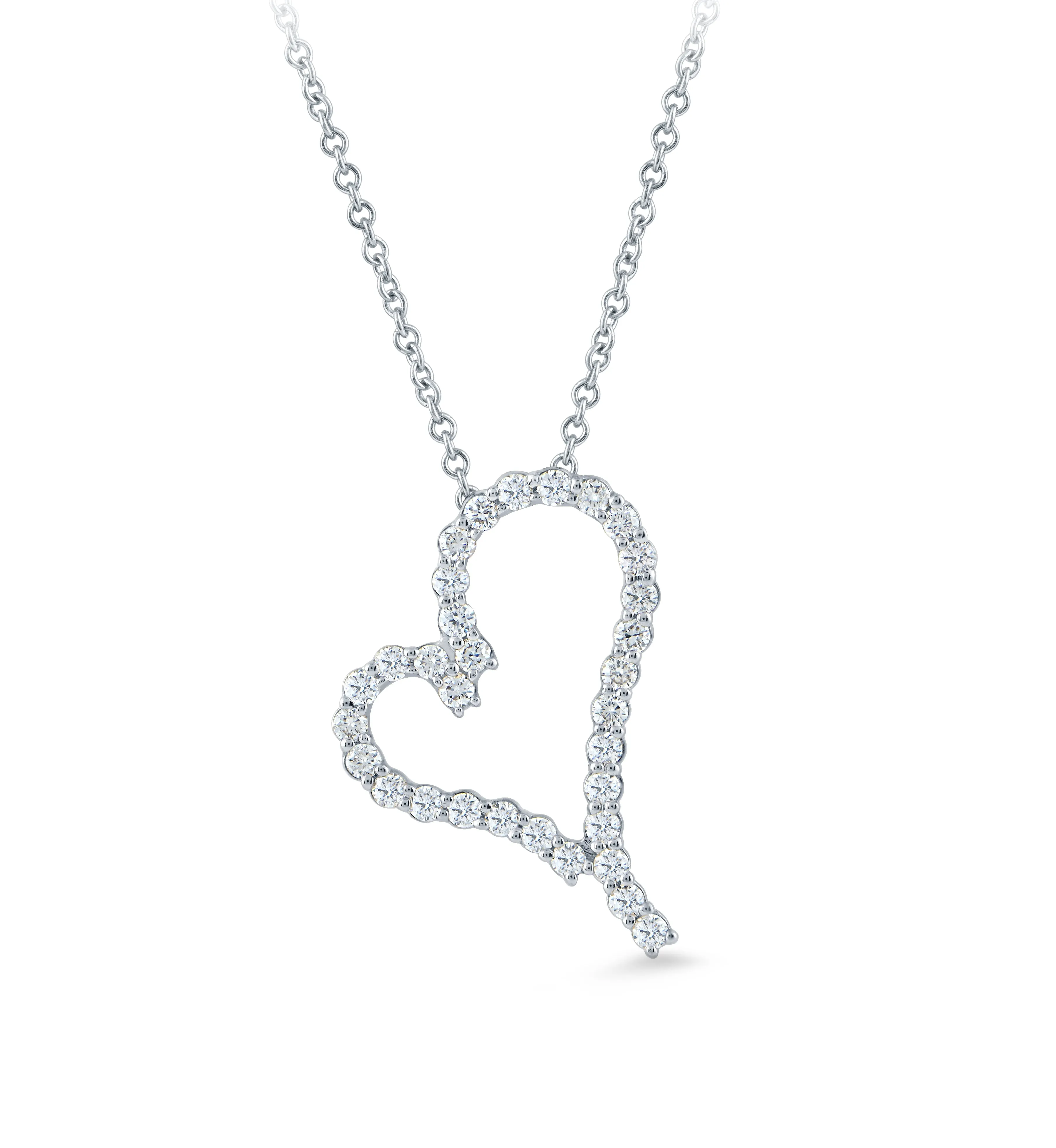 14K Gold & .40 TCW Lab Grown Diamond Heart Pendant