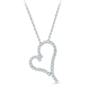 14K Gold & .40 TCW Lab Grown Diamond Heart Pendant