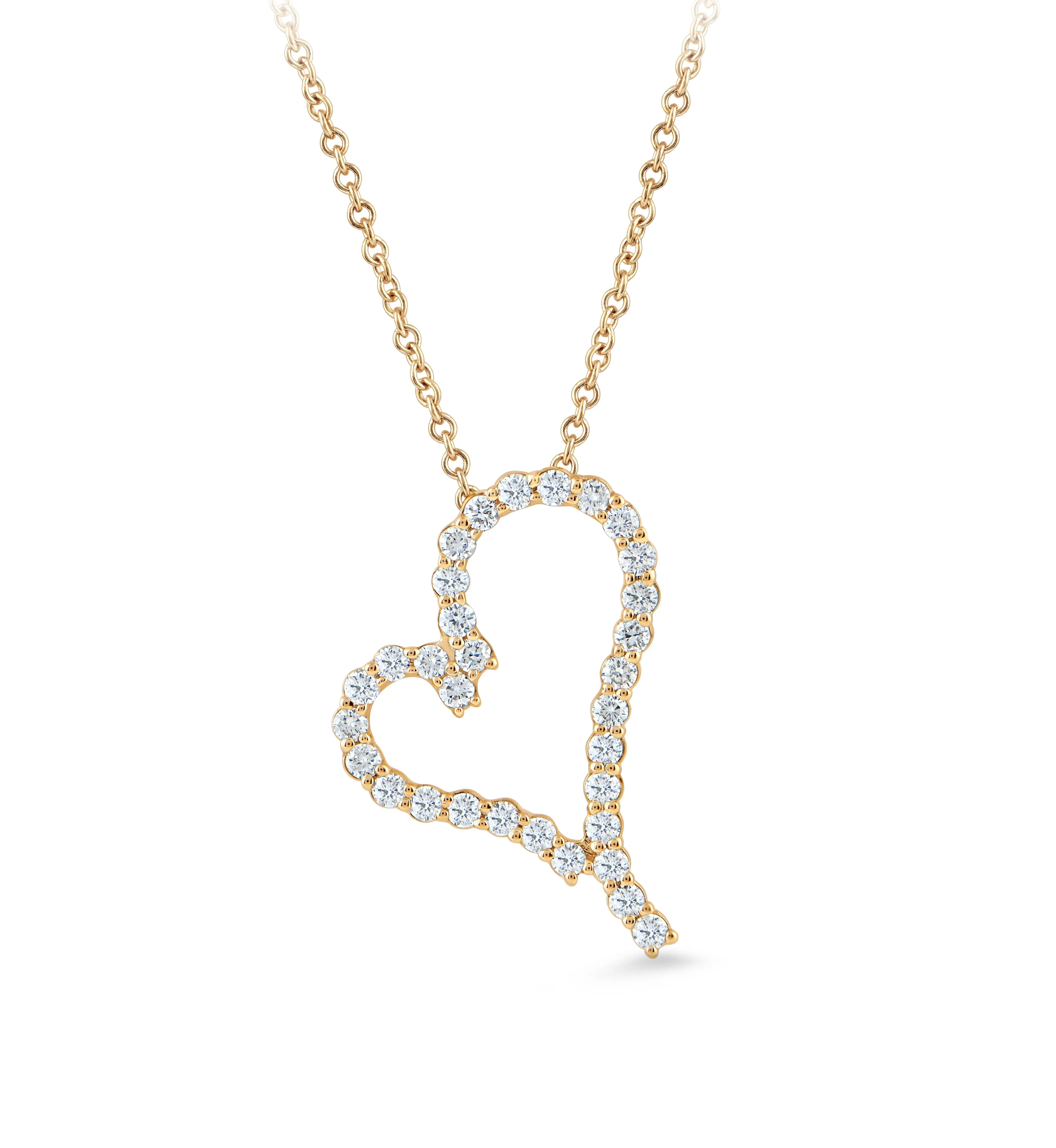 14K Gold & .40 TCW Lab Grown Diamond Heart Pendant