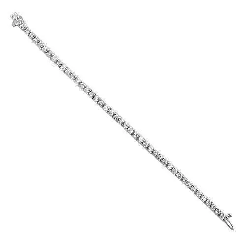 14K Gold Diamond Tennis Bracelet 4 MM 8.2 CTW