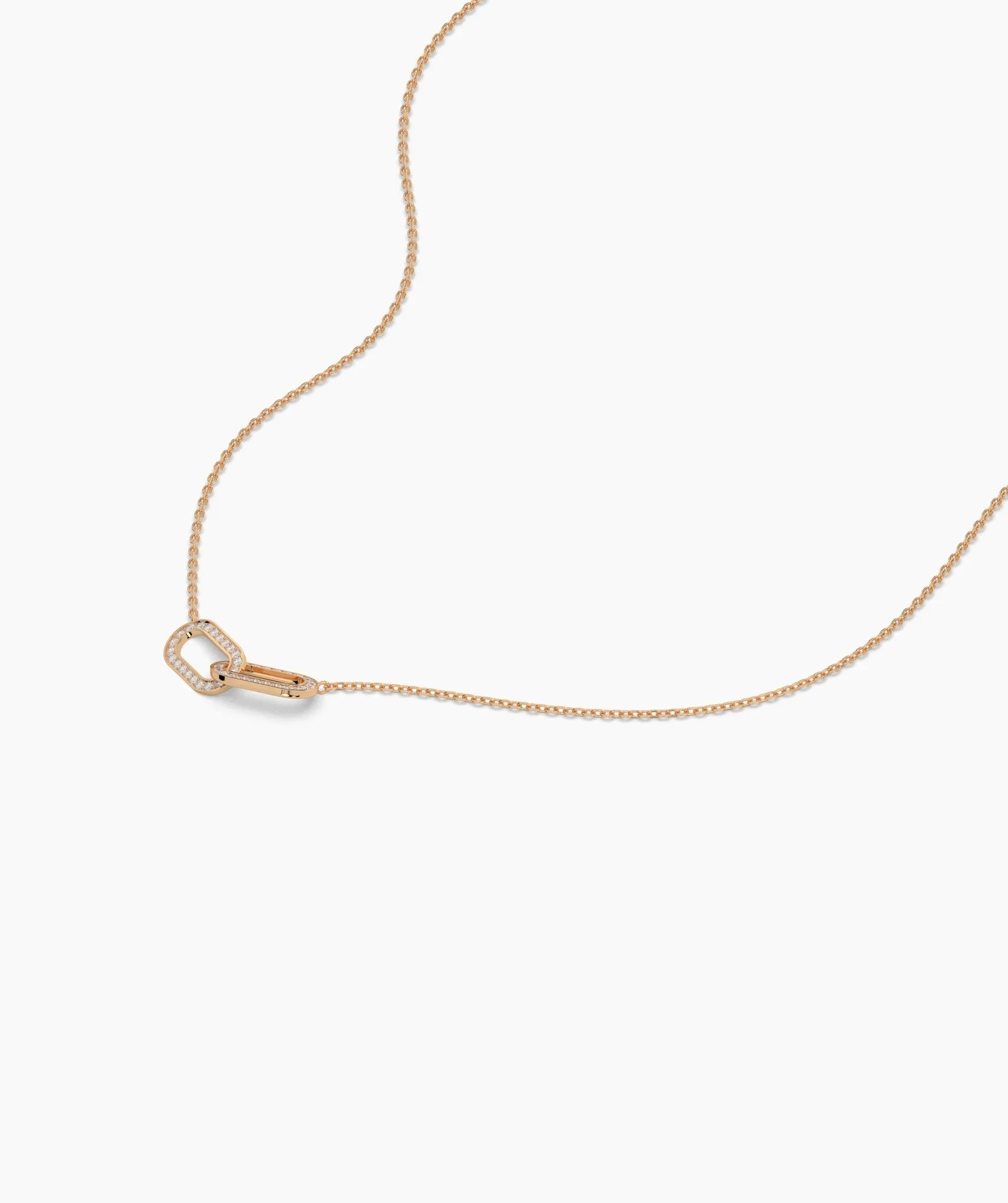 14K Gold Double Link Necklace