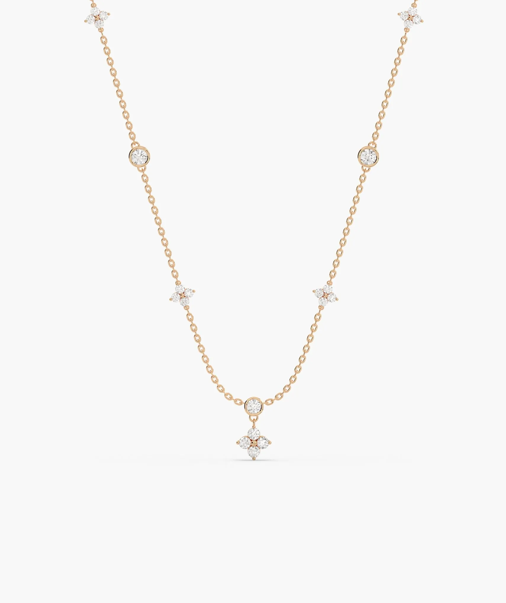 14K Gold Twinkling Starlight Necklace