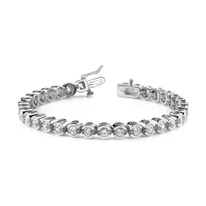 14k Solid Gold Diamond Tennis Bracelet (1.04.cts.tw)