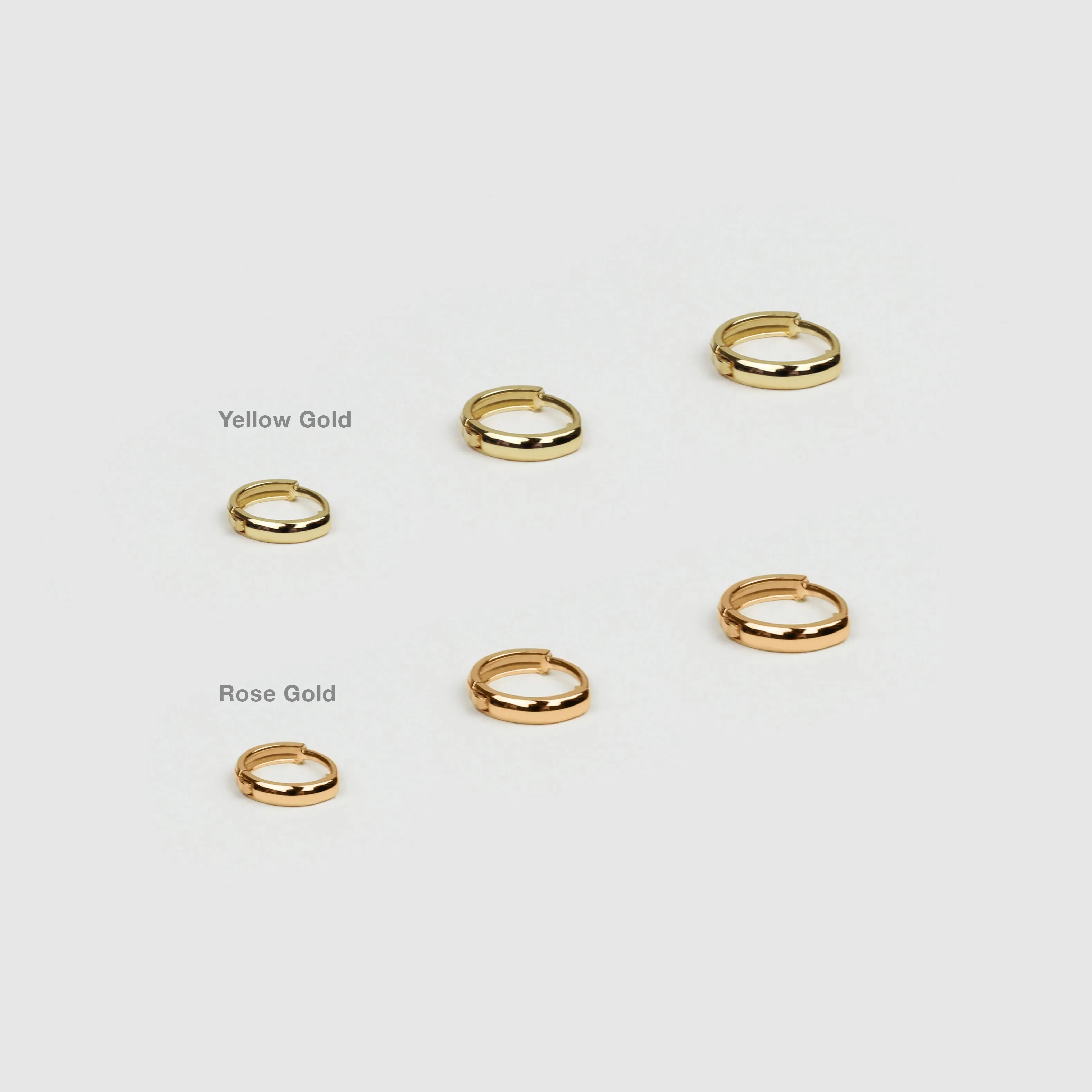 14k Solid Gold Hoop Earring