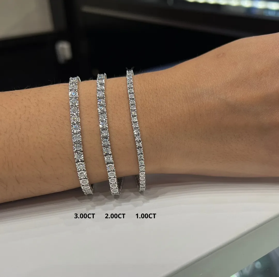 14K White Gold (1.00ct) Diamond Tennis Bracelet