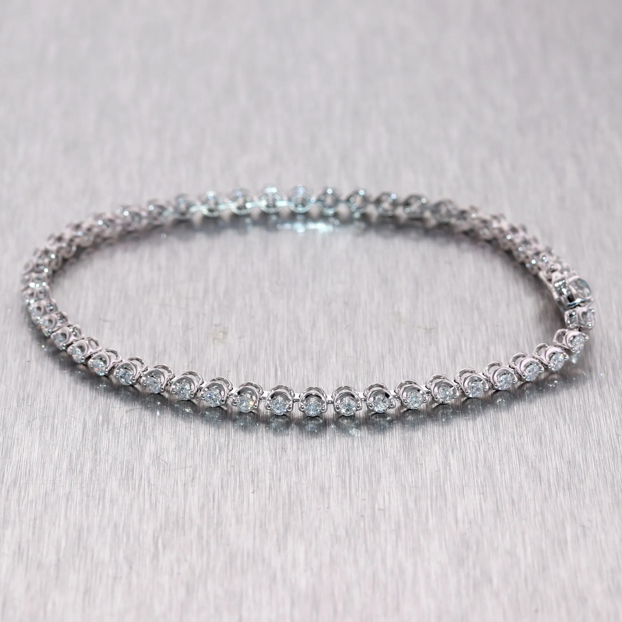 14k White Gold 2ctw Diamond Tennis Bracelet