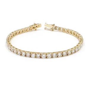 14K Yellow Gold Diamond Tennis Bracelet (9.05 Ct. T.W.)
