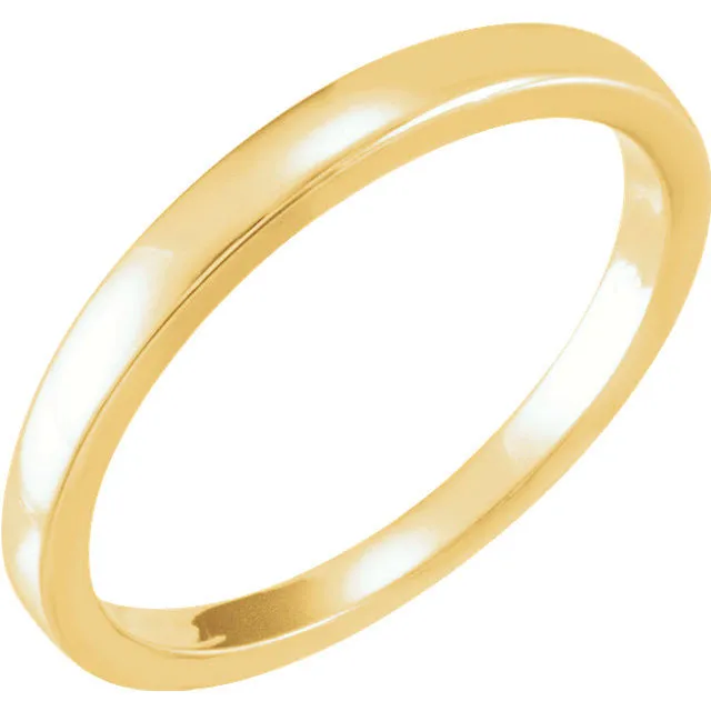 14k Yellow Gold Solstice Solitaire® 0.25-.33 CT Tapered Bombé Band, Size 6