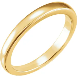14k Yellow Gold Solstice Solitaire® 1.5-2.0 CT Tapered Bombé Band, Size 6