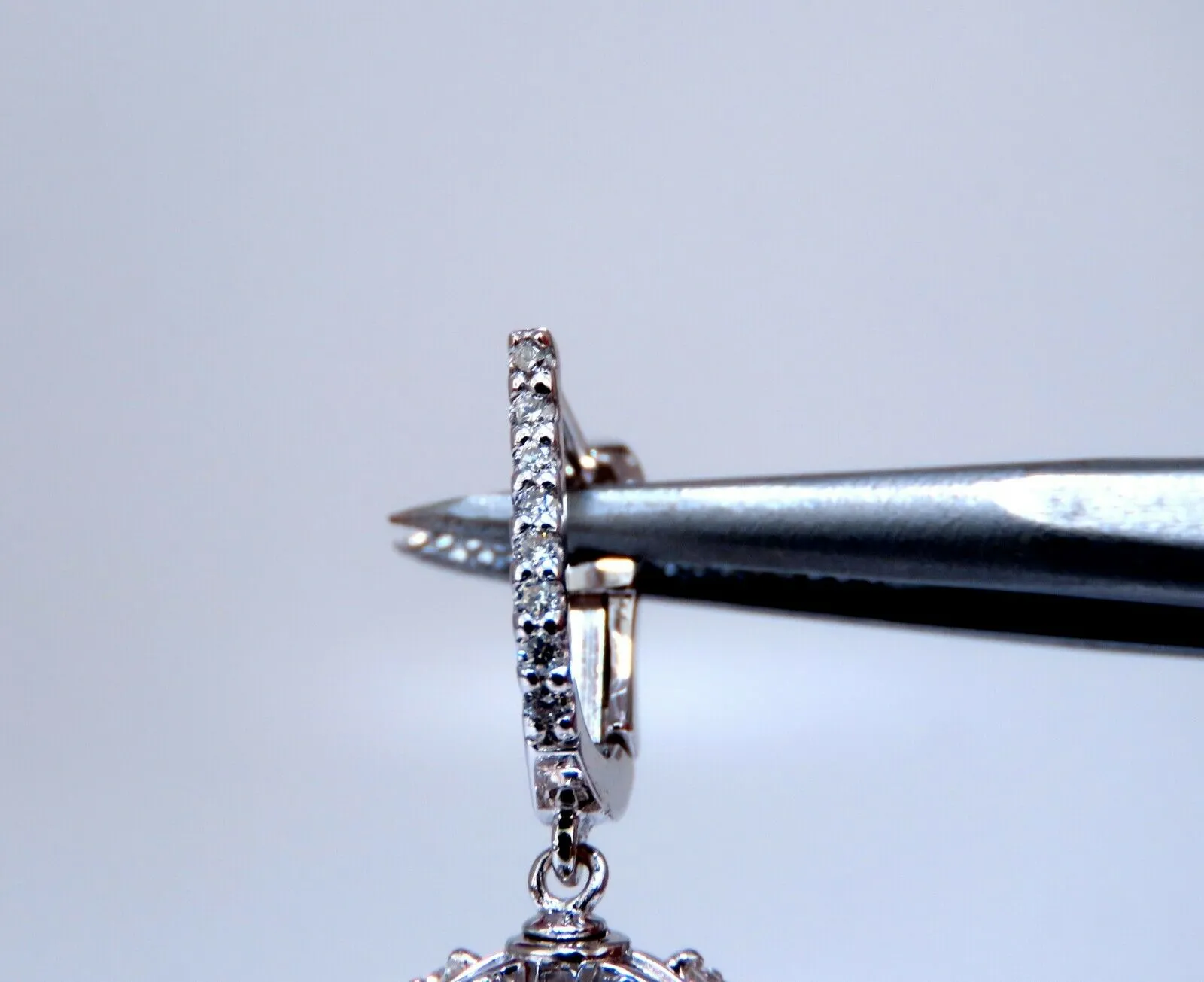 1.50ct natural diamonds umbrella cascading drop dangle earrings 14kt