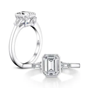 1.5ct Emerald Cut Diamond Engagement Ring