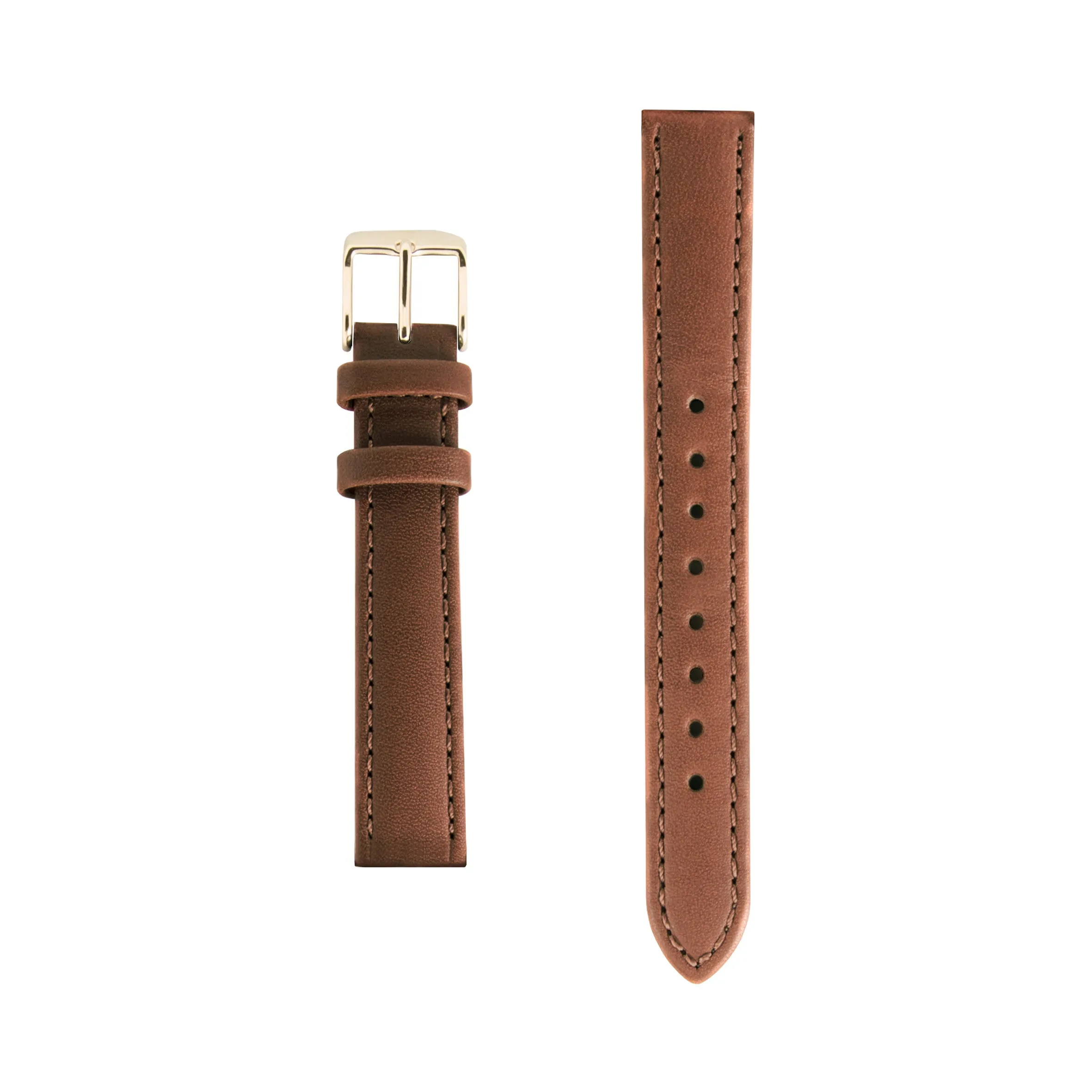 15mm - Tan Italian Leather Small Watch Strap