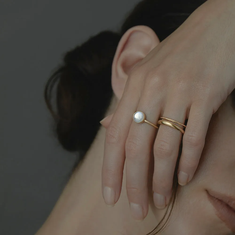 1.68 Carat One-of-a-Kind Rainbow Moonstone Ring | RMR15-OOAK