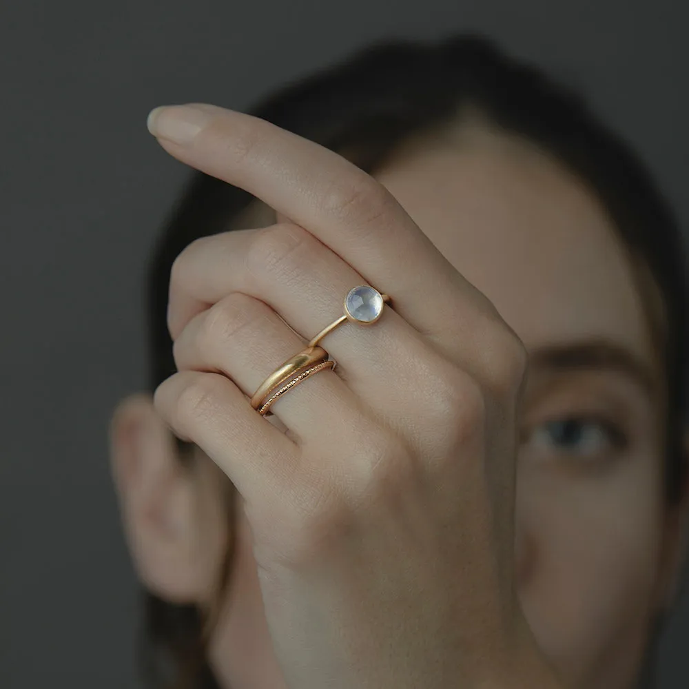 1.68 Carat One-of-a-Kind Rainbow Moonstone Ring | RMR15-OOAK