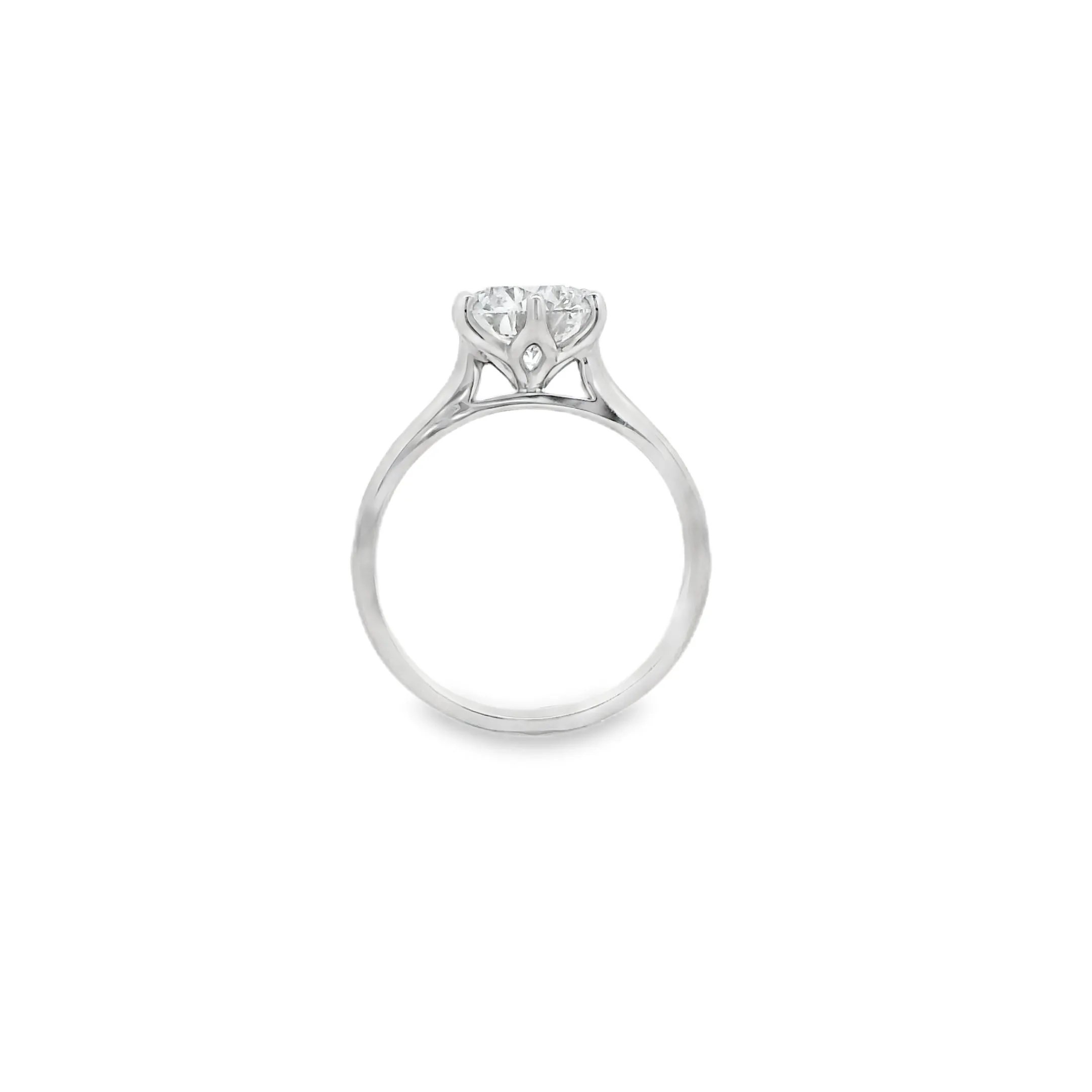 18ct White Gold 2.02ct Round Brilliant Lab Grown Diamond Solitaire Ring