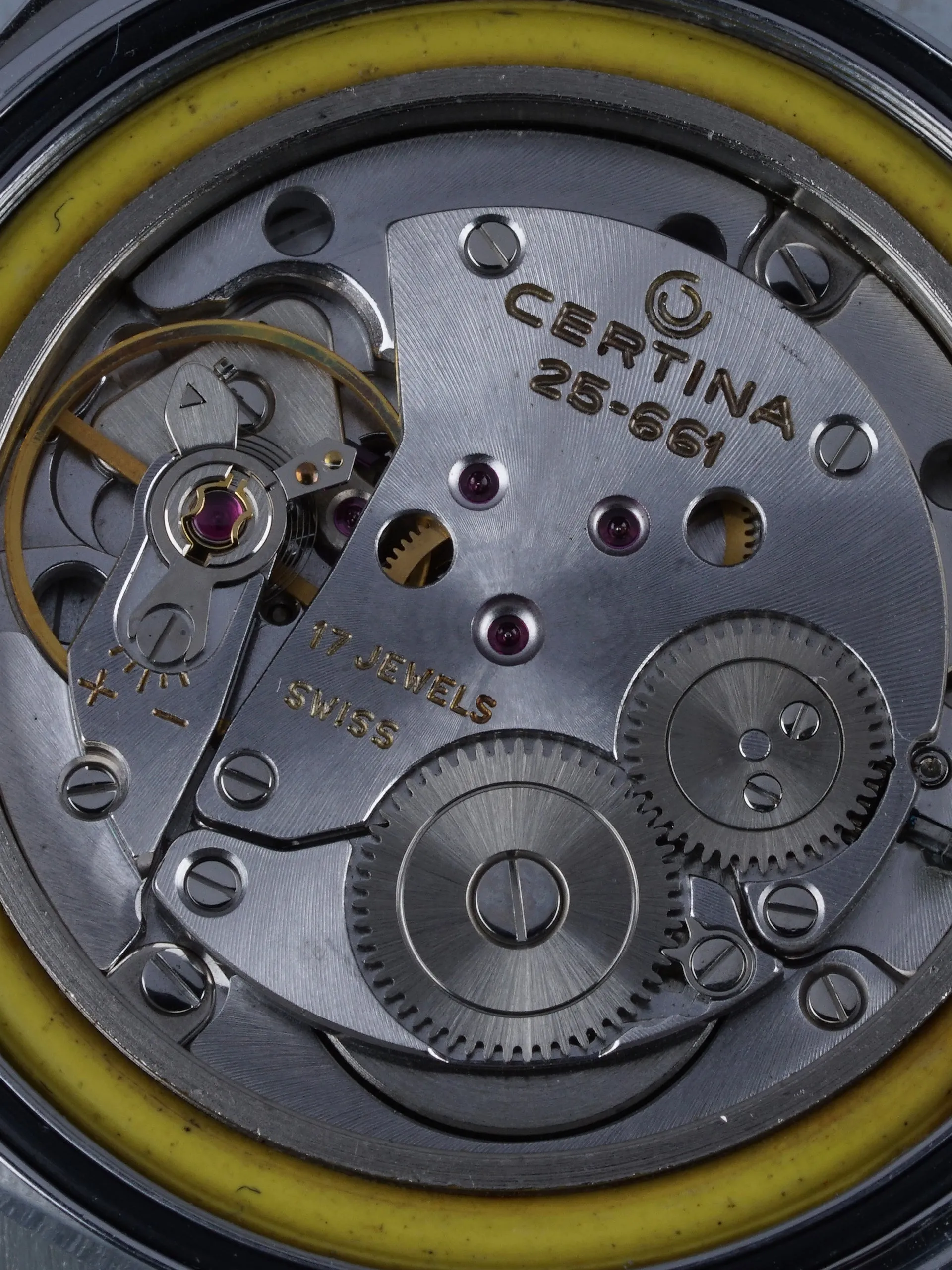 1970s Certina DS-2 Manual Wind (Ref. 5301 300) Blue Vignette "Spider Dial"