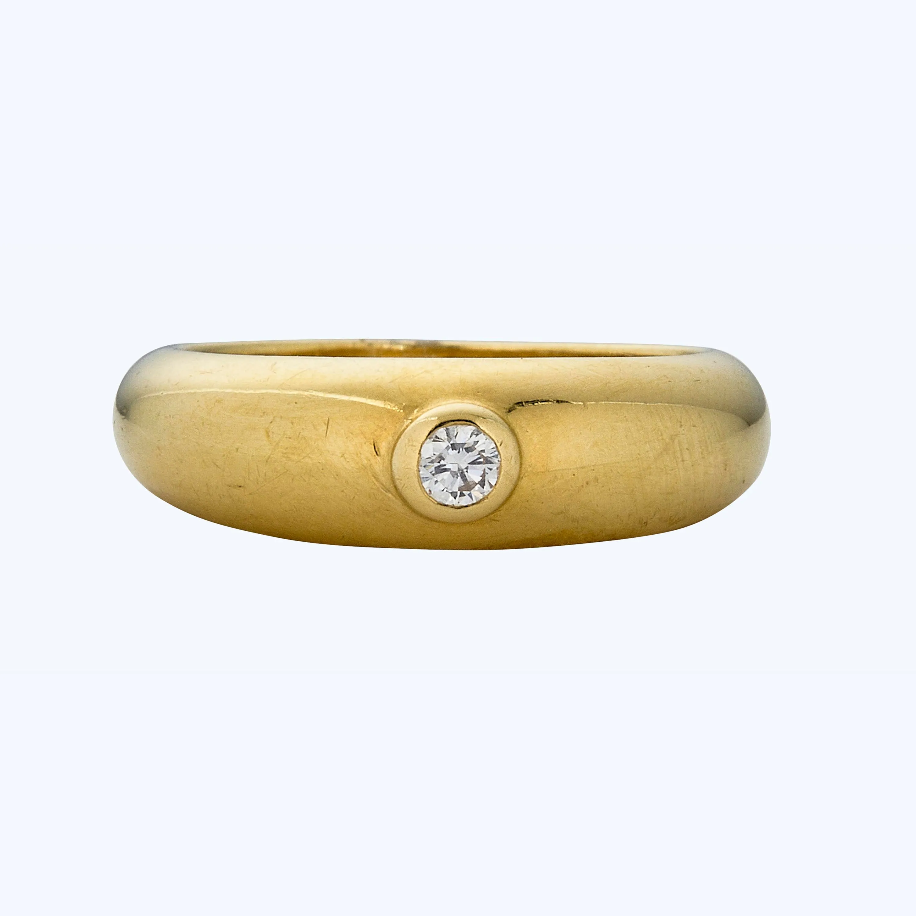 1990s Cartier Diamond Solitaire Ring