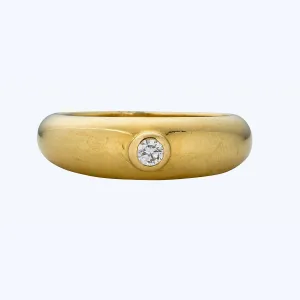 1990s Cartier Diamond Solitaire Ring