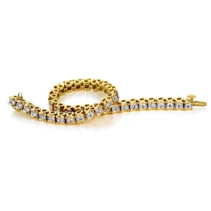 2-1/3 CTW Natural Diamond 8-inch Tennis Bracelet in 10KT Yellow Gold