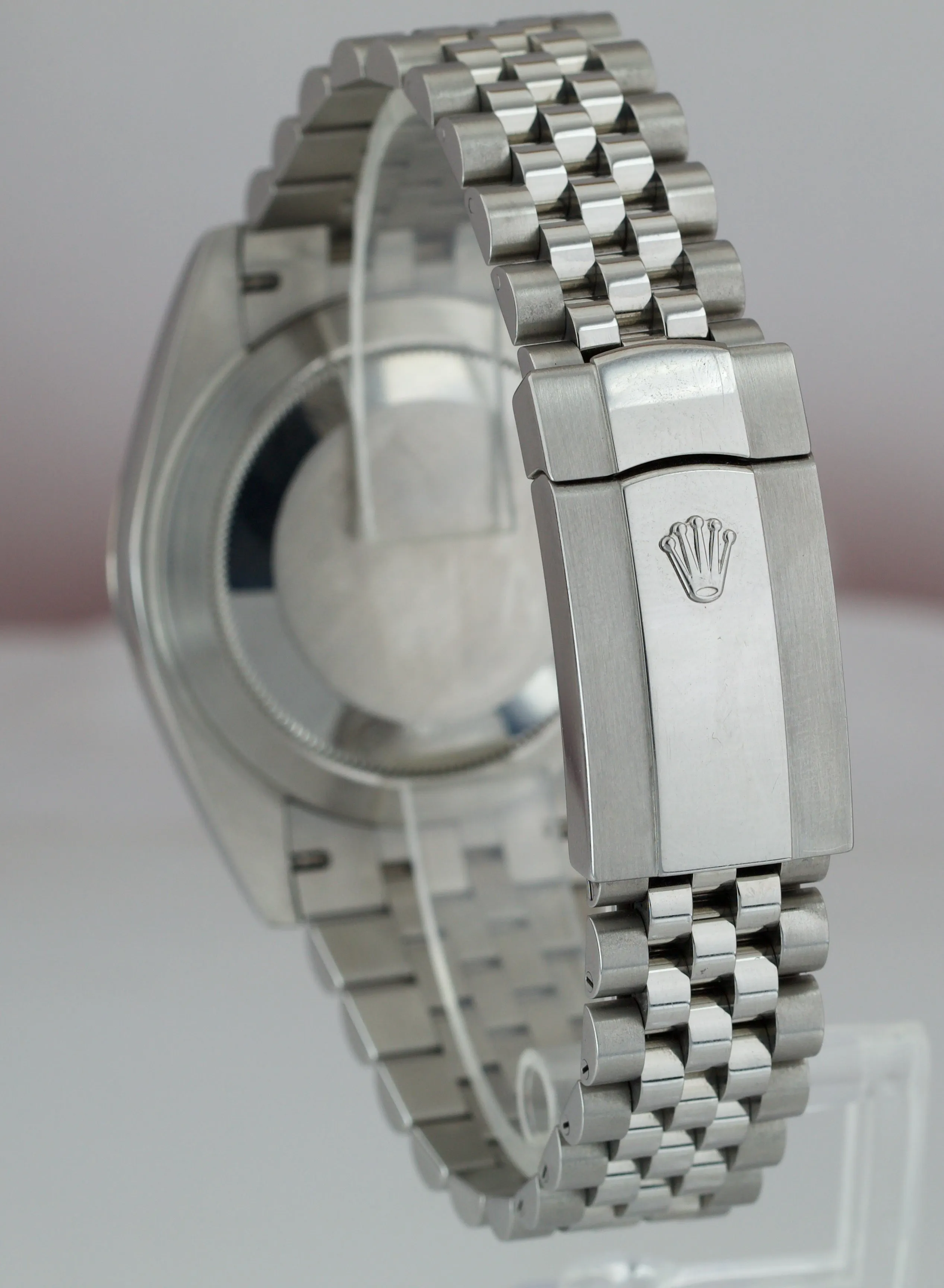 2018 Rolex DateJust 41 Wimbledon Grey 41mm Fluted Stainless Jubilee Watch 126334