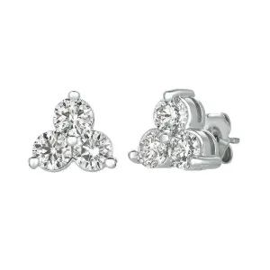 3 DIAMOND EARRINGS 14K GOLD (1 CTW)