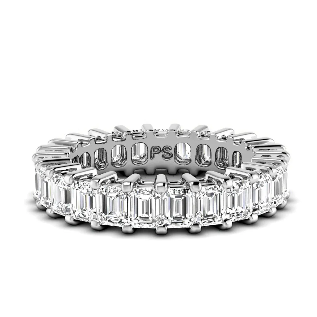 3.00-6.00 CT Emerald Cut Diamonds - Eternity Ring