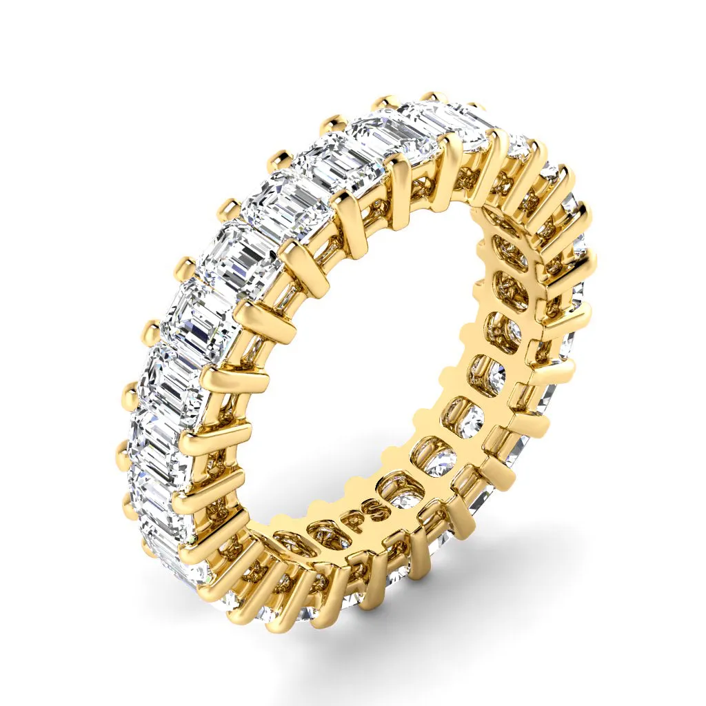3.00-6.00 CT Emerald Cut Diamonds - Eternity Ring