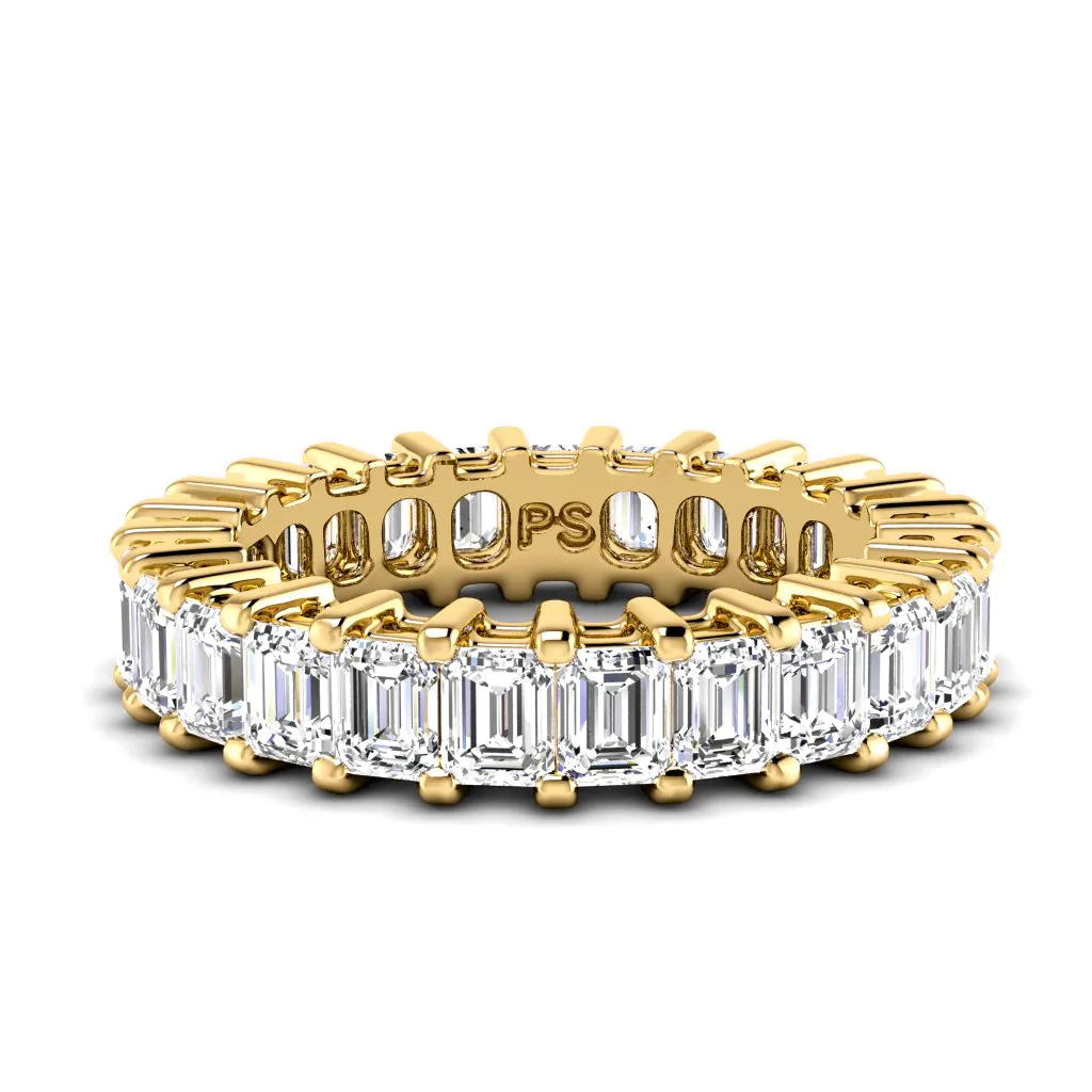 3.00-6.00 CT Emerald Cut Diamonds - Eternity Ring